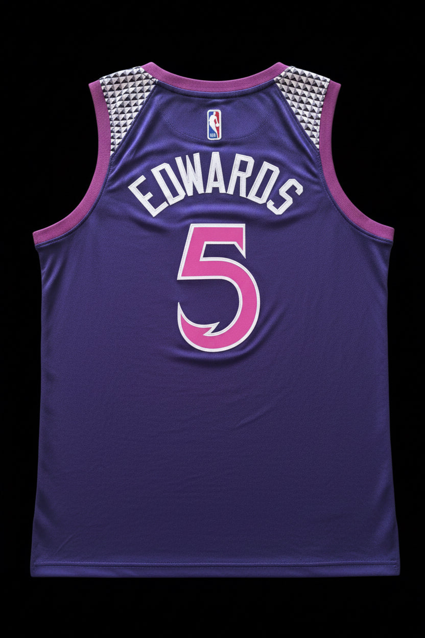 Camiseta de la edición City 2018-19 de los Minnesota Timberwolves de Anthony Edwards