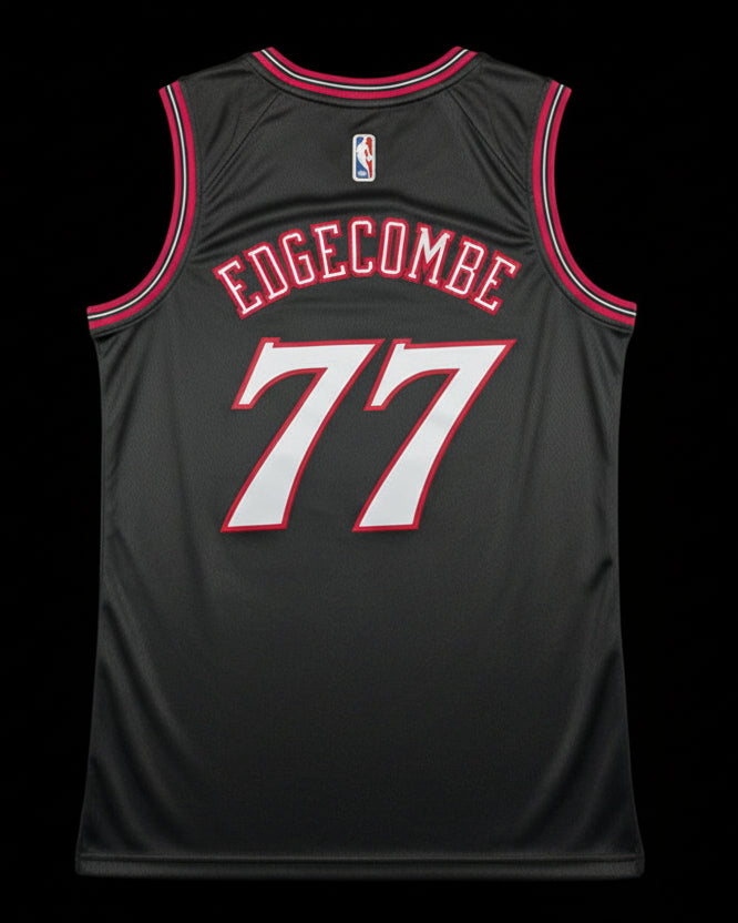 Camiseta V.J. Edgecombe Edición Clásica Negra de los Philadelphia 76ers