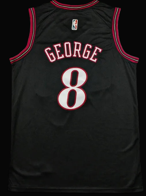 Camiseta Paul George Edición Clásica Negra de los Philadelphia 76ers