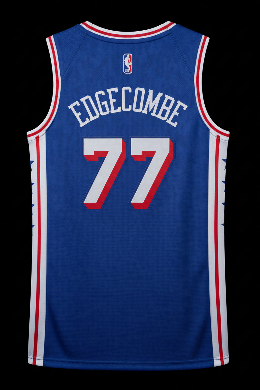 Camiseta V.J. Edgecombe de los Philadelphia 76ers Icon Edition