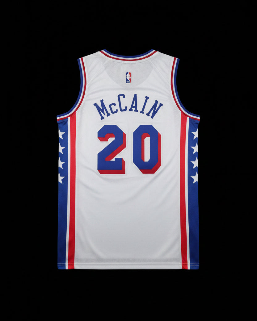 Camiseta Jared McCain Edición Association de los Philadelphia 76ers