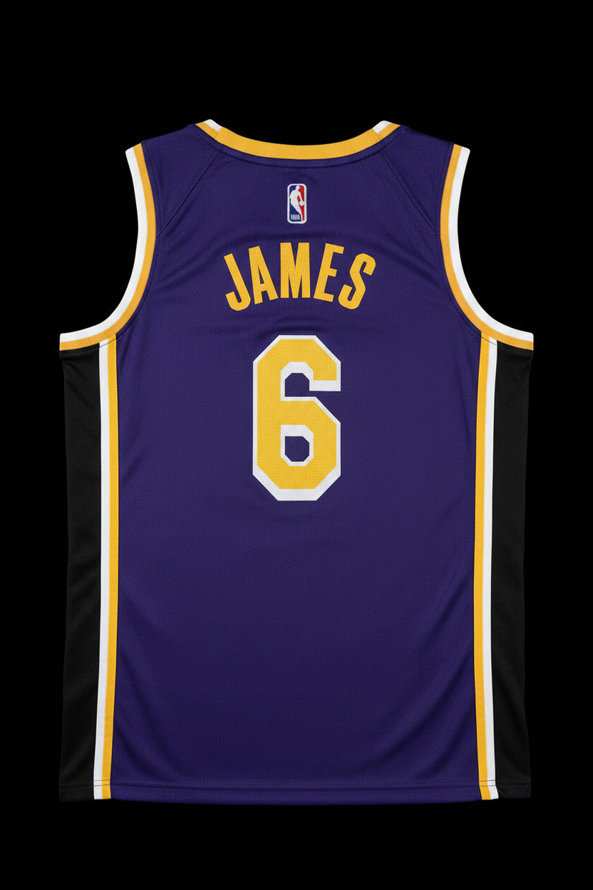 Camiseta Los Angeles Lakers Edición Statement 2022/23 LeBron James #6