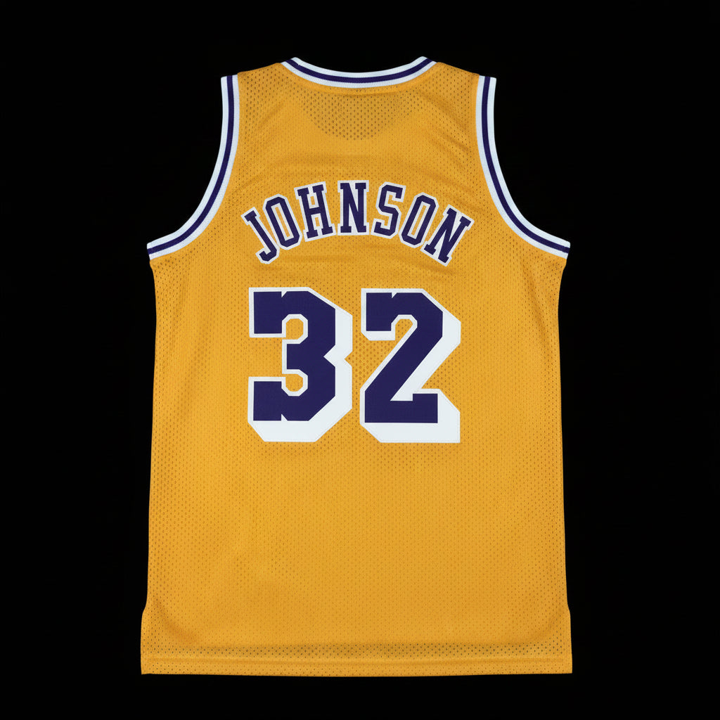 Camiseta Magic Johnson Hardwood Classics (Oro local) de Los Angeles Lakers