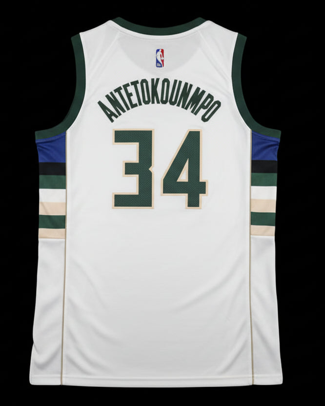 Camiseta Giannis Antetokounmpo Milwaukee Bucks Edición Association