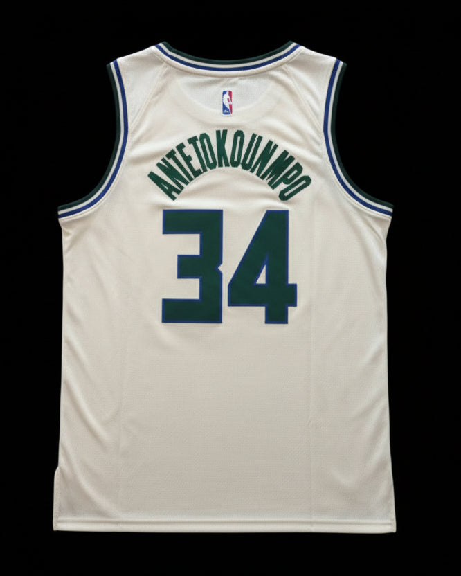 Camiseta Giannis Antetokounmpo "Cream City Edition" de los Milwaukee Bucks