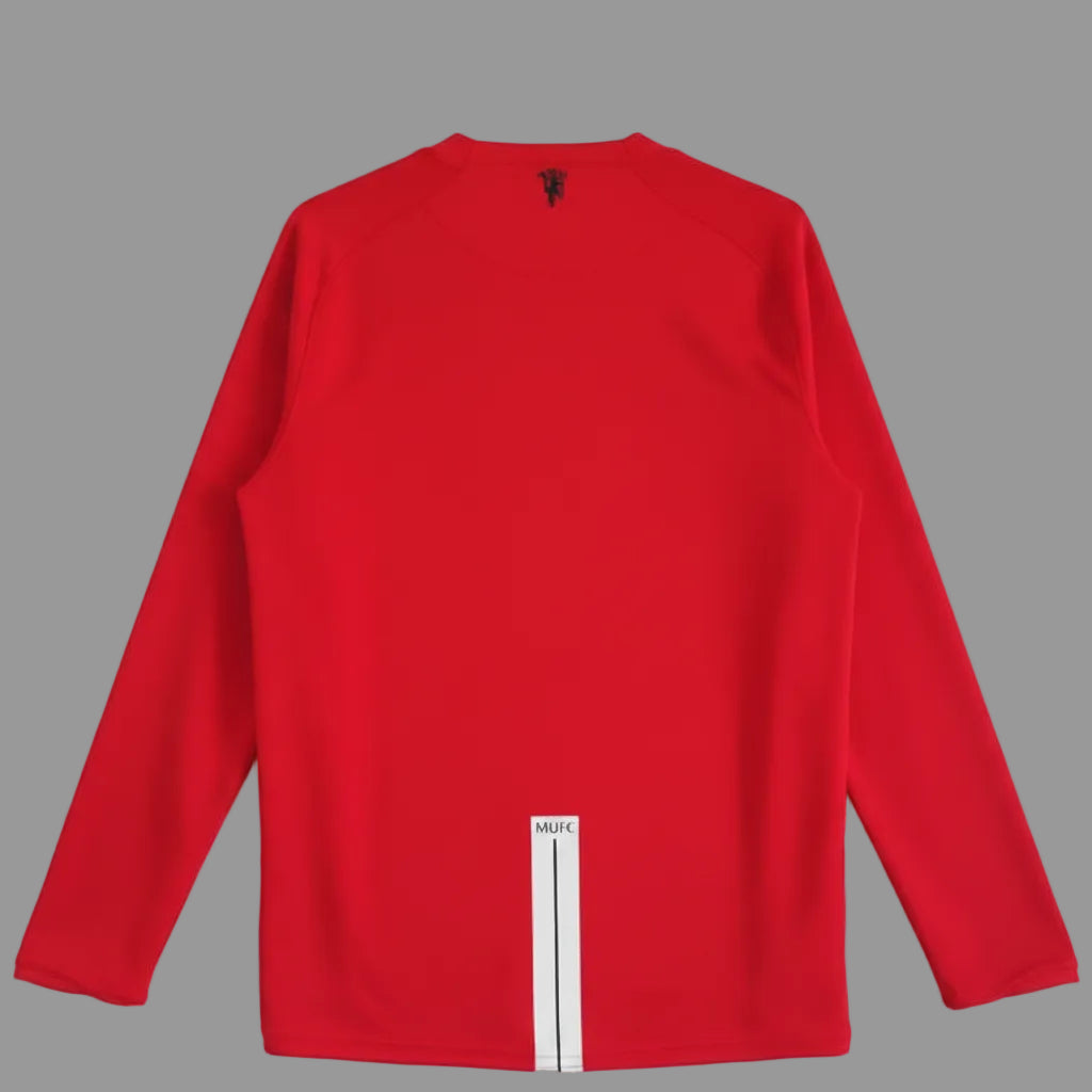 Camiseta de local del Manchester United 07/08 (manga larga)