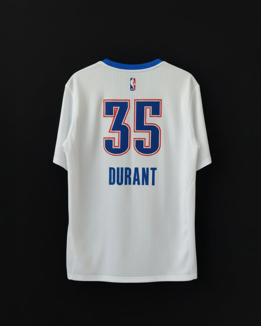 Camisola Kevin Durant Oklahoma City Thunder Icon Edition 2012 com Mangas Pride