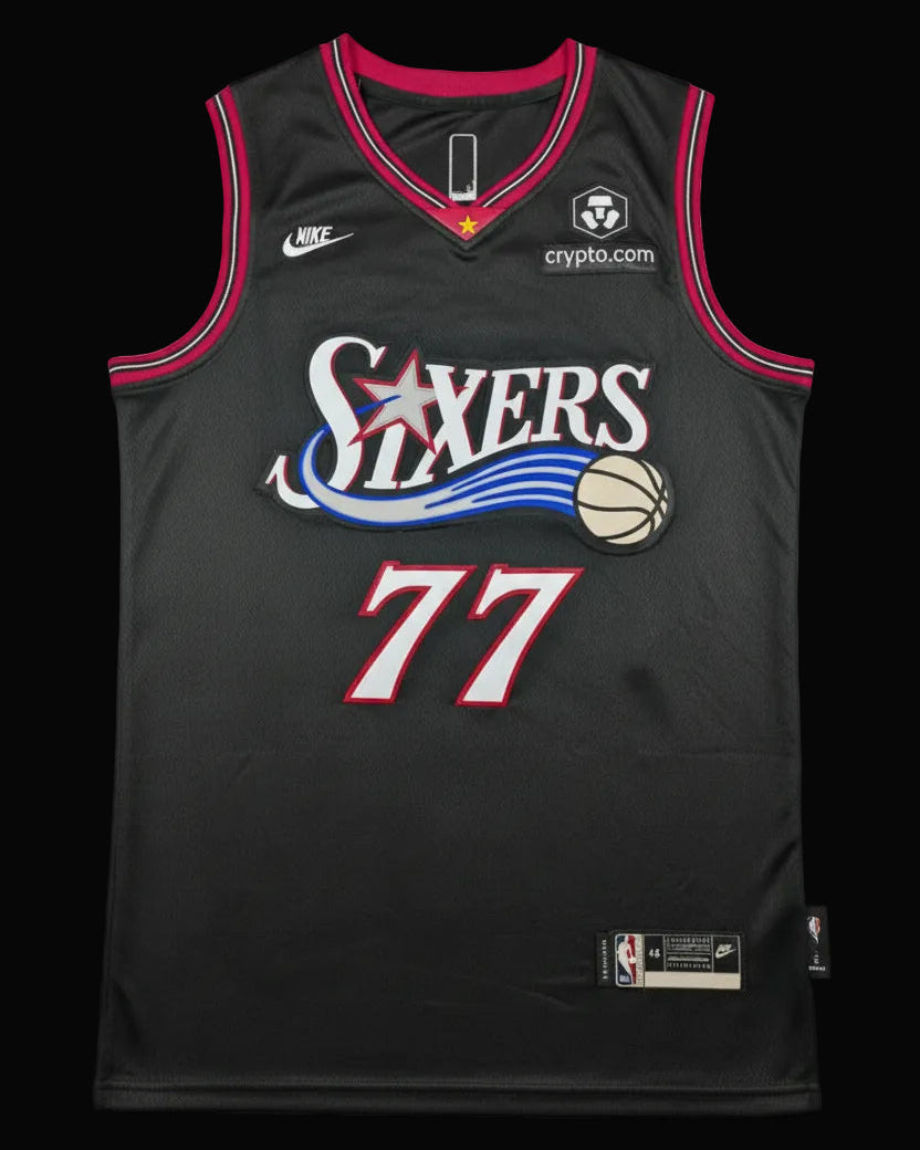 Camiseta V.J. Edgecombe Edición Clásica Negra de los Philadelphia 76ers