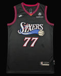 Camiseta V.J. Edgecombe Edición Clásica Negra de los Philadelphia 76ers