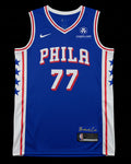 Camiseta V.J. Edgecombe de los Philadelphia 76ers Icon Edition