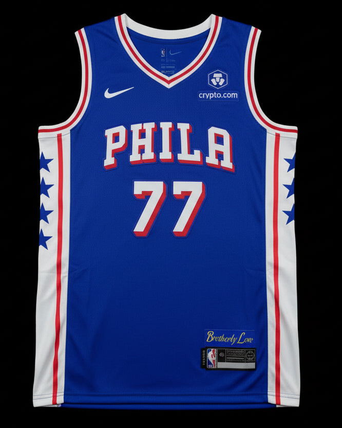 Camiseta V.J. Edgecombe de los Philadelphia 76ers Icon Edition