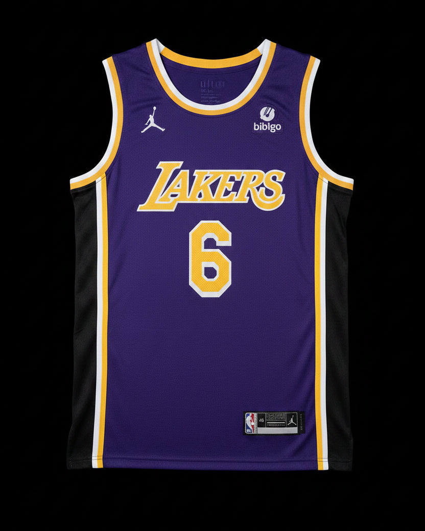 Camiseta Los Angeles Lakers Edición Statement 2022/23 LeBron James #6