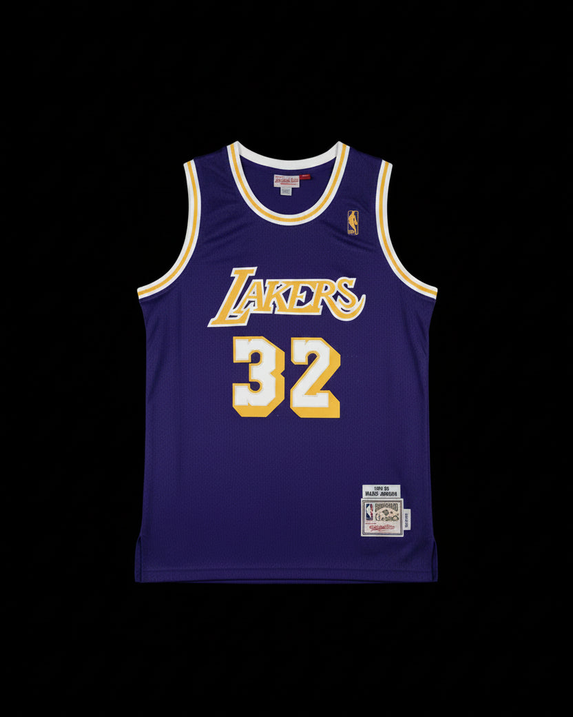 Los Angeles Lakers Hardwood Classics (Morado de visitante) Magic Johnson