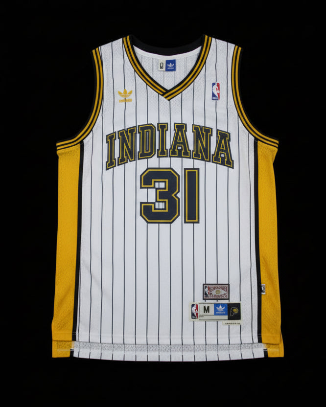 Camiseta Reggie Miller Edición Pinstripe de los Indiana Pacers