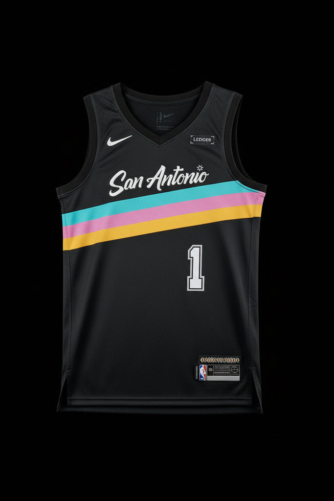 Camiseta Victor Wembanyama Edición Ciudad 2025/26 de los San Antonio Spurs